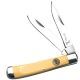 Elk Ridge Folding Blade, 2.75in, Stainless Steel Blade, Derlin Yellow Handle, ER-220MY