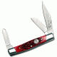 Elk Ridge Folding Blade, 2.75in, Stainless Steel Blade, Red Bone Handle ER-043RB