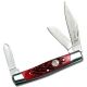 Elk Ridge Folding Blade, 2.75in, Stainless Steel Blade, Red Bone Handle, ER-043RB