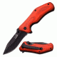 Elk Ridge Folding Blade, 2.9in, Stainless Steel Blade, Red Color Wood Handle ER-A013RW