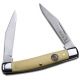 Elk Ridge Folding Blade, 2in, Stainless Steel Blade, Derlin Yellow Handle, ER-211MY