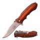 Elk Ridge Folding Blade, 3.5in, Stainless Steel Blade, Pakkawood Handle, ER-A160SW