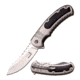 Elk Ridge Folding Blade, 3.5in, Stainless Steel Blade, Stainless Steel Black Pakkawood Insert Handle ER-A014BW