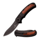 Elk Ridge Folding Blade, 3.5in, Stainless Steel Blade, Stainless Steel Black Pakkawood Insert Handle ER-A014PW