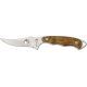 Elk Ridge Hunter Fixed Blade Knife, 3.375in, Stainless Blade, Burl Wood Handle ER059