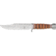 Elk Ridge Hunter Fixed Blade Knife, 6.75in, Stainless Blade, Leather Handle ER047