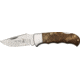 Elk Ridge Lockback Folding Knife, 3in, Stainless Blade, Burl Wood Handle ER138