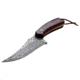 Elk Ridge Persian Fixed Blade Knife, 3 in, Damascus Steel, Brown, ER-299RDM