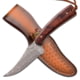 Elk Ridge Persian Fixed Blade Knife, 3 in, Damascus Steel, Brown, ER-299RDM