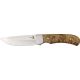 Elk Ridge Small Hunter Fixed Blade Knife, 3.75in, Stainless Blade, Burl Wood Handle ER107