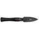 Elk Ridge Spire Fine Edge Fixed Blade Knife, 4.25in, Stainless Steel 3CR14MoV, Spear Point, Black Handle, ER-SP002BK