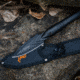 Elk Ridge Spire Fine Edge Fixed Blade Knife, 4.25in, Stainless Steel 3CR14MoV, Spear Point, Black Handle, ER-SP002BK