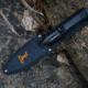 Elk Ridge Spire Fine Edge Fixed Blade Knife, 4.25in, Stainless Steel 3CR14MoV, Spear Point, Black Handle, ER-SP002BK