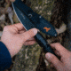 Elk Ridge Spire Fine Edge Fixed Blade Knife, 4.25in, Stainless Steel 3CR14MoV, Spear Point, Black Handle, ER-SP002BK