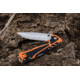 Elk Ridge Trek Manual Folding Knife, 3.5in, Stainless Steel 8Cr13MoV, Drop Point, Satin Handle, ER-TKFDR001