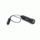 Alpha 1-Cell LED Flashlight,Black,415 Lumens w/Crenellated Bezel Ring,Flood Lens,Remote Tape Switch w/12in Cable