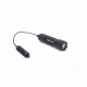 Alpha 1-Cell LED Flashlight,Black,415 Lumens w/Crenellated Bezel Ring,Standard Lens,Remote Tape Switch w/5in Cable