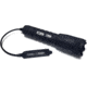 Elzetta Bravo 2-Cell Flashlight w/Crenellated Bezel Ring, CR123, White, 600 Lumens, HC Head, Remote Tape Switch w/5in Cable, Black, B555