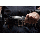 Emerson Sheepdog Bowie Folding Knife, Stonewashed Finish, 3.5 in Blade SHPDG-BW-SF