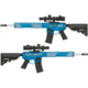 EMG F-1 Firearms BDR-15 3G AR15 Full Metal Airsoft AEG Training Rifle, 400 FPS, Blue, Large, BDR-BLS 400FPS