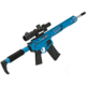 EMG F-1 Firearms BDR-15 3G AR15 Full Metal Airsoft AEG Training Rifle, 400 FPS, Blue/Tron, Large, BDR-BLS-T 400FPS