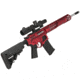 EMG F-1 Firearms BDR-15 3G AR15 Full Metal Airsoft AEG Training Rifle, 400 FPS, Red, Large, BDR-RR 400FPS