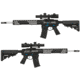 EMG F-1 Firearms BDR-15 3G AR15 Full Metal Airsoft AEG Training Rifle, Black/Blue, Large, BDR-BBL 400FPS
