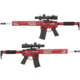 EMG F-1 Firearms BDR-15 3G AR15 Full Metal Airsoft AEG Training Rifle, Red/Tron, Large, BDR-RR-T 400 FPS