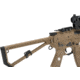 EMG Knights Armament Airsoft PDW M2 Gas Blowback Airsoft Rifle Model, Green Gas Magazine, Tan, Large, WE-R-P003M2-TAN-L-PDW-L