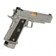 EMG Salient Arms International 2011 DS Airsoft Training Weapon, 5.1 w/Green Gas Mag, 30 Round, Silver, SA-DS0101