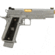 EMG Salient Arms International 2011 DS Airsoft Training Weapon, 5.1 w/Green Gas Mag, 30 Round, Silver, SA-DS0101