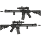 EMG Seekins Precision Licensed AR-15 SP223 Advanced Airsoft M4 AEG Rifle, w/G2 Gearbox, Black, Large, TGR-015-BR8-BNB-NCM