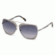 Emilio Pucci EP0004 Sunglasses - Shiny Light Ruthenium Frame Color, Gradient Smoke Lens Color