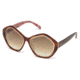 Emilio Pucci EP0019 Sunglasses - Havana Frame Color, Gradient Brown Lens Color
