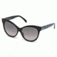 Emilio Pucci EP0024 Sunglasses - Black Frame Color, Gradient Smoke Lens Color