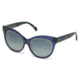 Emilio Pucci EP0024 Sunglasses - Shiny Blue Frame Color, Gradient Blue Lens Color