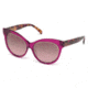 Emilio Pucci EP0024 Sunglasses - Shiny Fuxia Frame Color, Gradient Bordeaux Lens Color