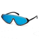 Emilio Pucci EP0043 Sunglasses - Shiny Black Frame Color, Blue Mirror Lens Color