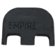 Empire Backplate for Glock 9mm, .40Cal, .357Sig, Black, EMP-GlockSTAN-21612-BLK