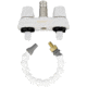 Empire Brass CRD-QDFLX-WHT 4 Two Handle Faucet With Flex Spout, CRD-QDFLX-WHT