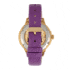 Empress Alice Automatic MOP Skeleton Dial Leather-Band Watch, Purple, One Size, EMPEM3205