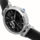 Empress Alouette Automatic Semi-Skeleton Leather-Band Watch, Black - Womens, EMPEM3404