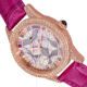 Empress Augusta Automatic Mosaic Mother-of-Pearl Leather-Band Watch, Rose Gold/Fuchsia, One Size, EMPEM3505