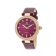 Empress Louise Mother-Of-Pearl Leather-Band Watch, Rose Gold/Burgandy, EMPEM2304