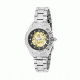 Empress Godiva Automatic Mother-Of-Pearl Skeleton Dial Bracelet Watch, Silver/Black, Standard EMPEM1102