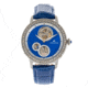 Empress Tatiana Automatic Semi-Skeleton Leather-Band Watch, Blue, One Size, EMPEM2902