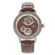 Empress Tatiana Automatic Semi-Skeleton Leather-Band Watch, Brown, One Size, EMPEM2903