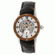 Empress Victoria Automatic Wood Bezel Skeleton Dial Leather-Band Watch, Silver/Silver/Black, Standard EMPEM1701
