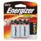 Energizer Max 9V-2 Batteries, 2 Pack, ENR-522BP-2