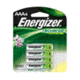 Energizer Recharge Universal AAA Rechargeable Batteries,Pack of 4 UNH12BP-4